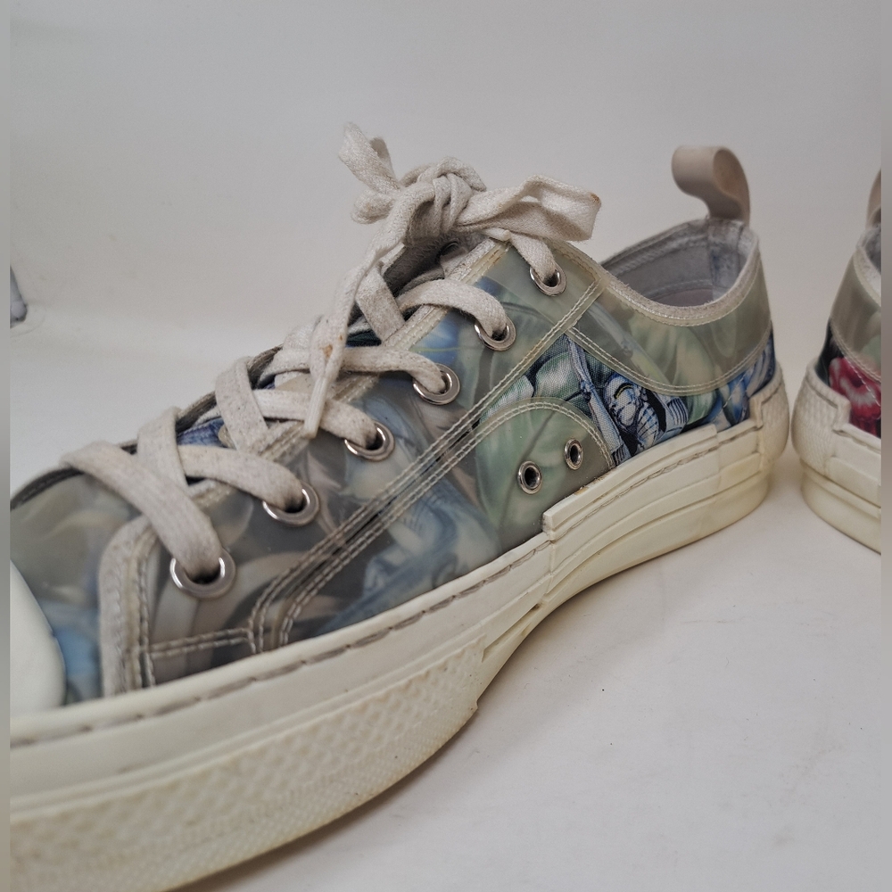 Dior x Sorayama Men's B23 Robot Floral Sneaker Shoes Lace Ups Size 8 US 41 EU - Picture 8 of 16